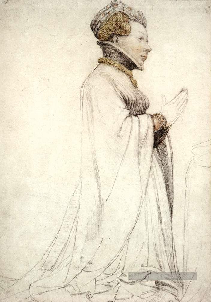 Jeanne de Boulogne Duchesse de Berry Renaissance Hans Holbein le Jeune Peintures à l'huile
